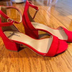 Target Red Block Heel Sandals